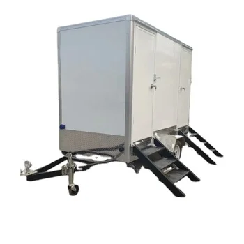China outdoor luxury portable bathrooms cart portable restrooms trailer camping caravan mobile toilet trailer