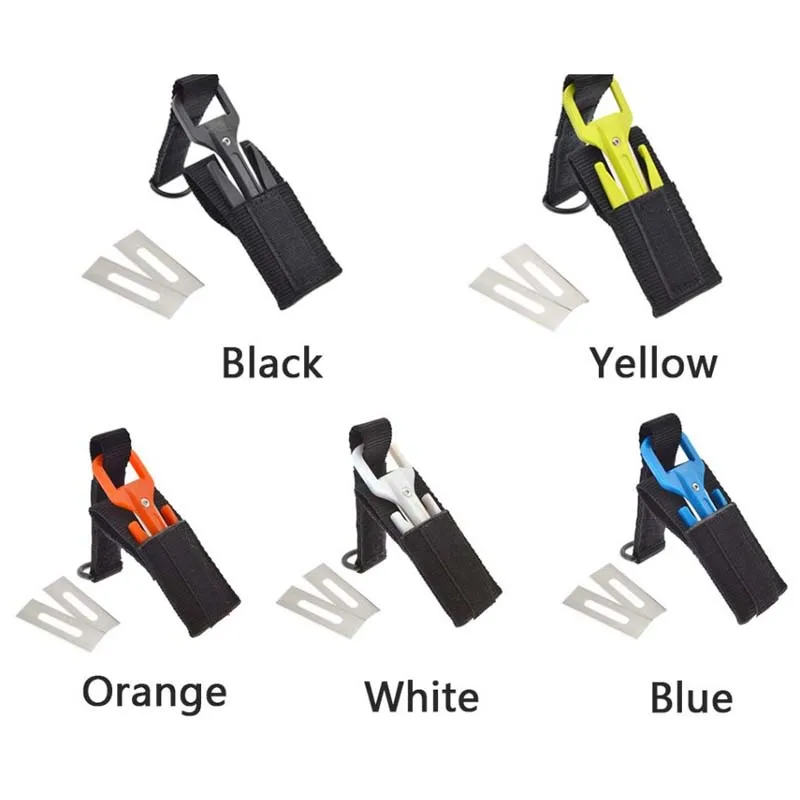 Scuba Diving Cutting Special Knife Line Cutter Underwater Knife Spearfishing Sheath Safety Emergency Holder