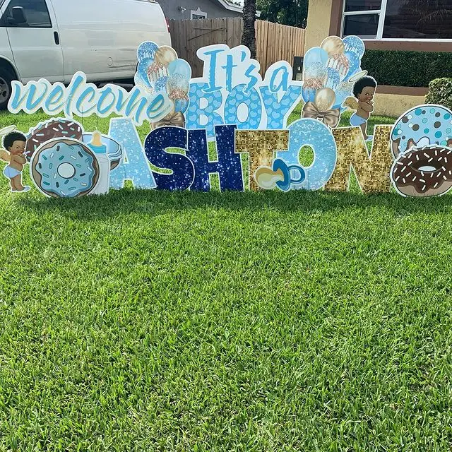 Заводская цена, Пластиковый Гофрированный Знак двор с буквами на день рождения, карточка двора и 2020 год, выпускной Вечеринка двор