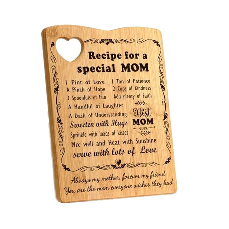 Custom Engraved Personalized Vintage Rustic Fruit Vegetable Meat Kitchen Bamboo Cutting Board bamboo Chopping Board