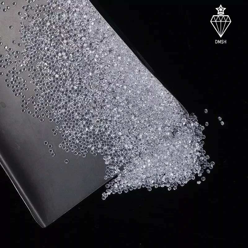 Loose Melee Cvd Diamonds 0.8-3.3mm White DEF VVS-SI Lab Diamond Synthetic Round Brilliant Cut Hpht Diamond CVD