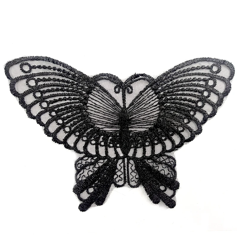 Бабочками и кружевом для малышей, платье из органзы с вышивкой «сделай сам»; Модные аксессуары со стразами аппликацией патчи на заказ аксессуары для нижнего белья