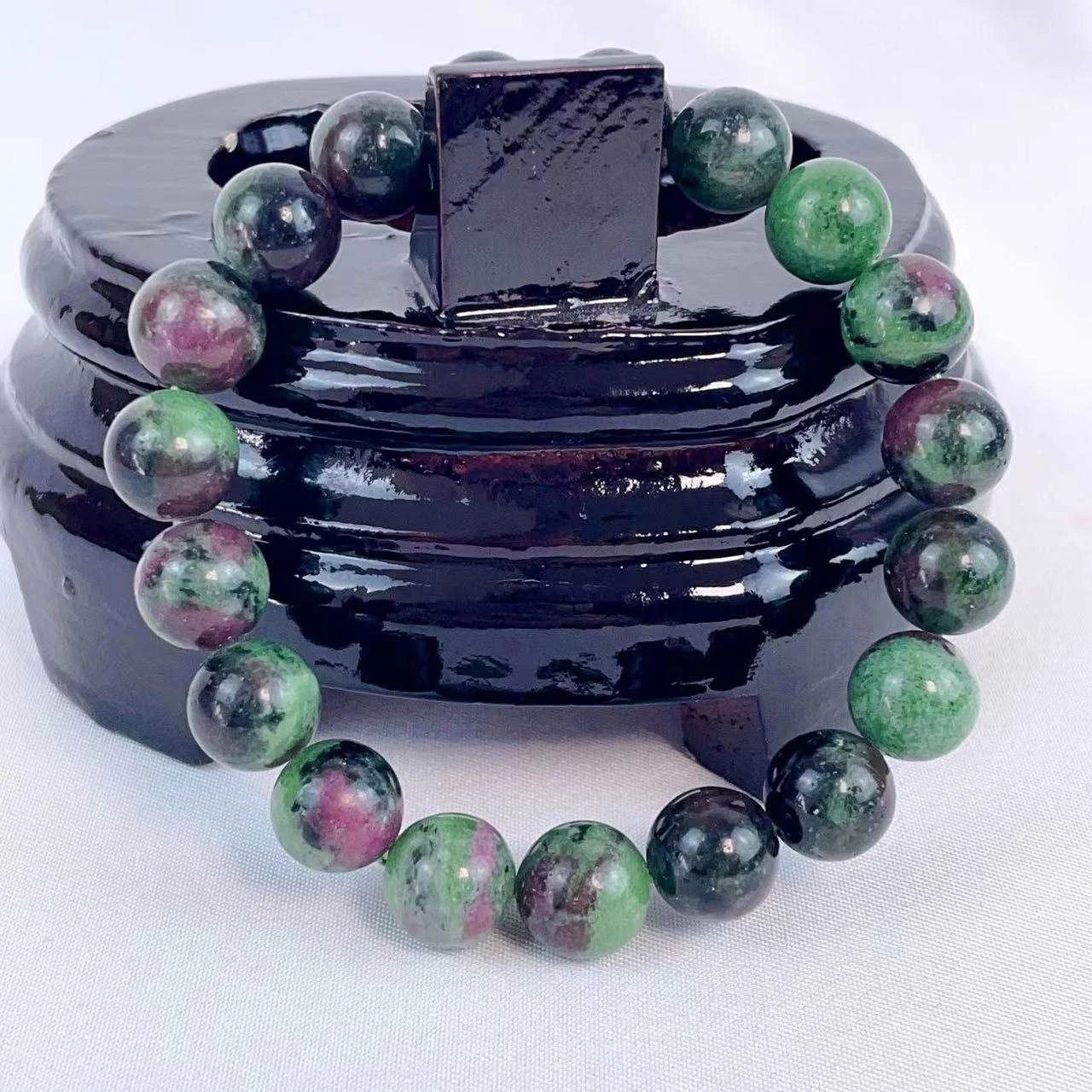 2023 fashion popular hot sold 10mm natural pink zebra anti Anxiety Bracelet Gemstone Diffuser Bracelet healing stone bracelet