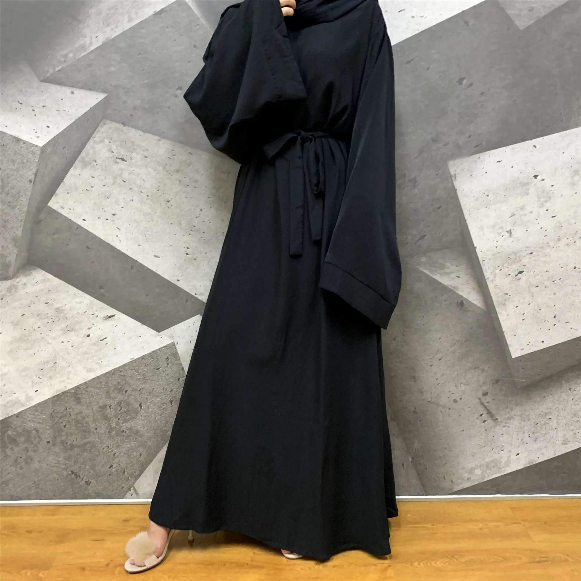 wholesale woman modest best black abaya women muslim dress turkey plus size 2023 hijab for ladies bale