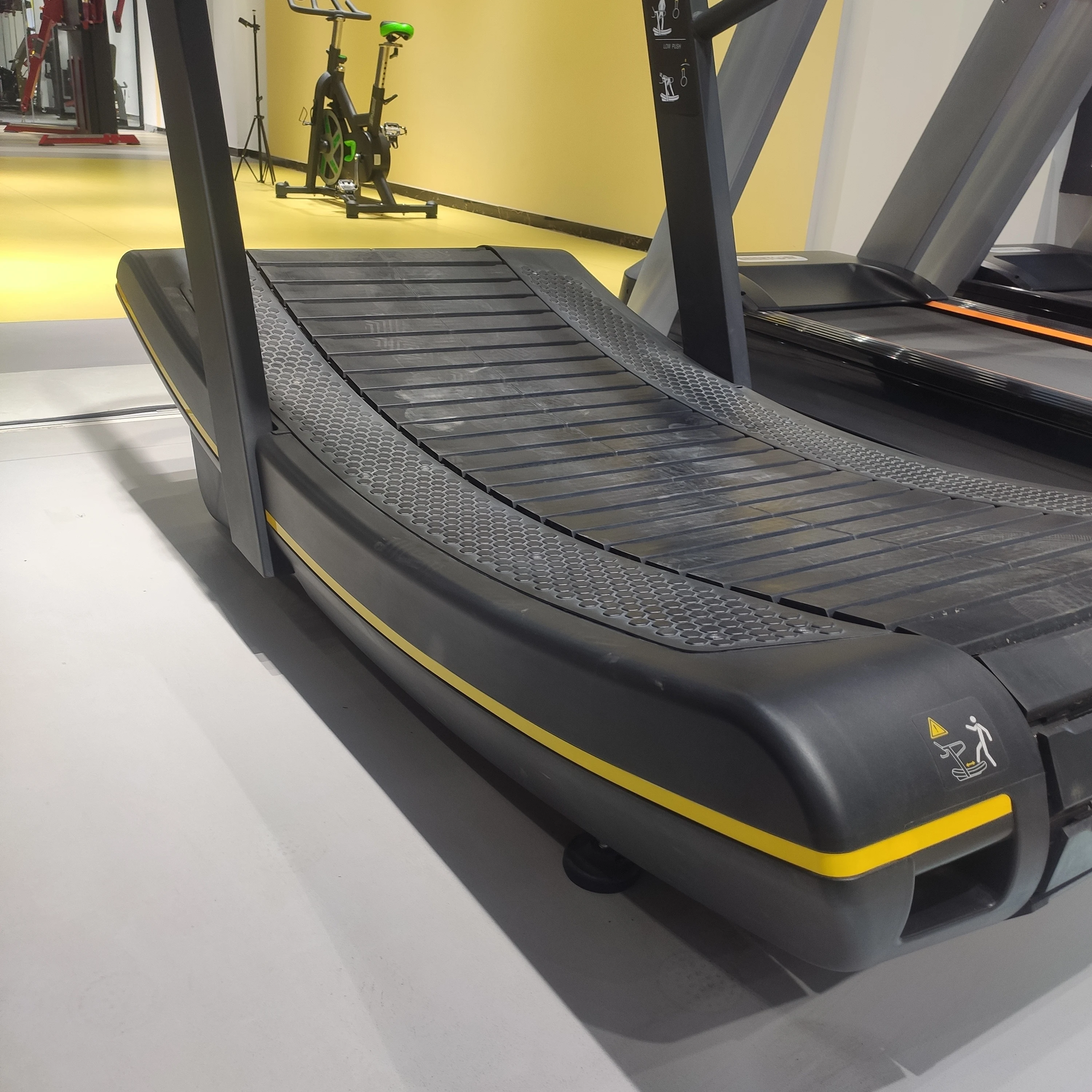 Commercial Professional Treadmill Self Generating Manual Fitness Gym Curved Treadmill