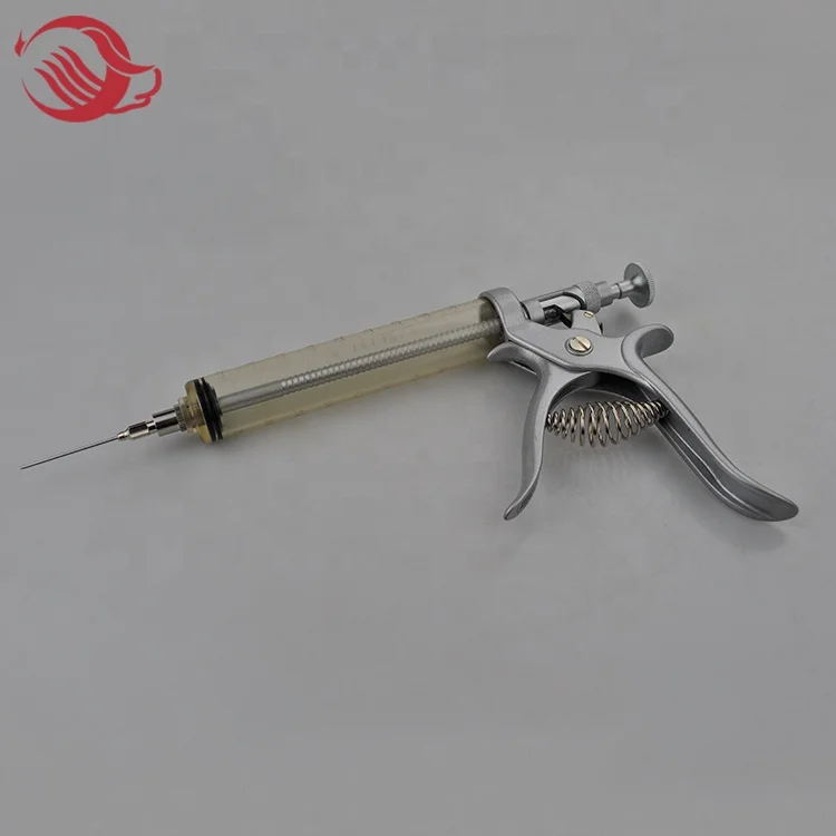 Veterinary Injector Continuous plastic  Syringe Gun,automatic  gun syringe