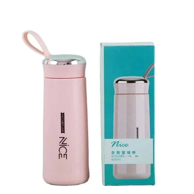 Gourde enfant Manufacturer Cheap Hiking Outdoor Hot Cold Water Children Cute Gift Drinkware Sport Glass Water Bottle