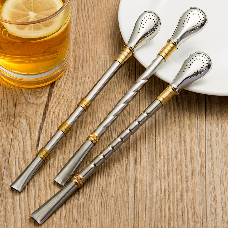 2024 новые Съемные Металлические соломинки из нержавеющей стали Yerba Mate для чая напитка с фильтром легко очищается