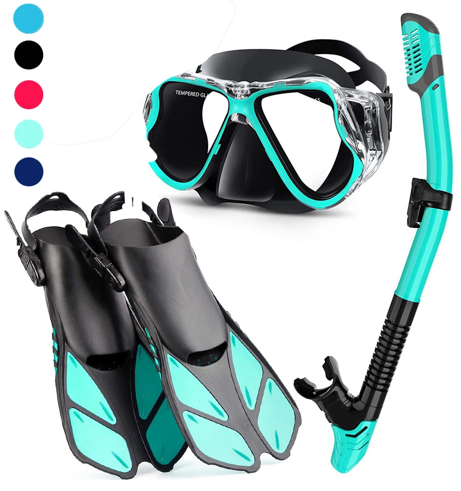 Diving Glass Mask Set Anti-Fog Diving Mask Snorkel Breathing For Diving aqualung diving mask