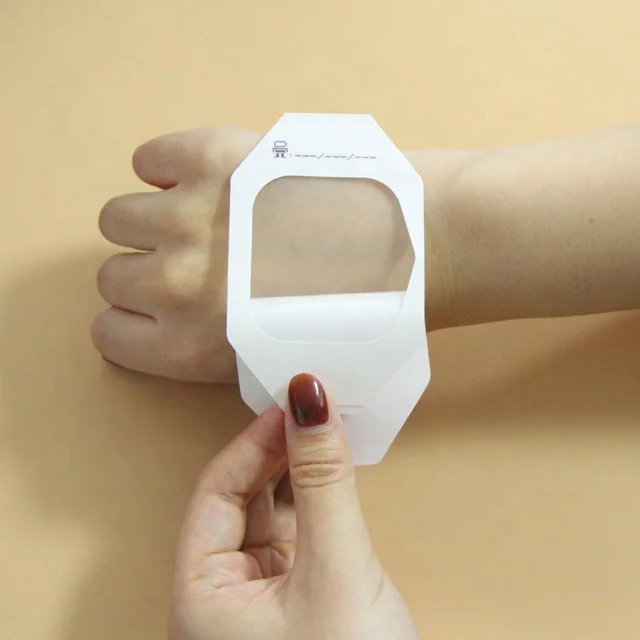 Disposable medical polyurethane waterproof transparent dressing 6x7cm for fixing and covering I.V catheter