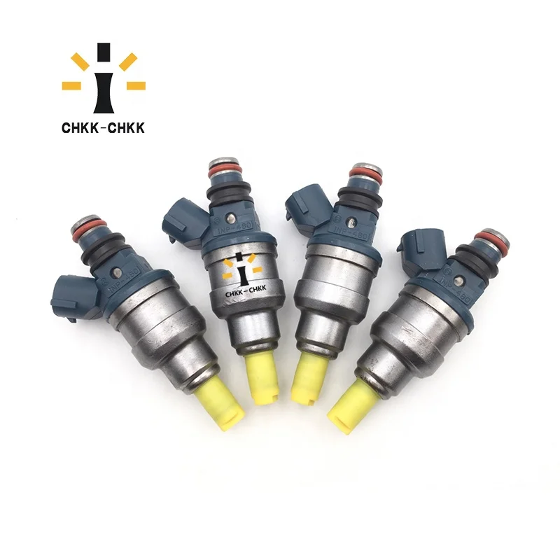 4PCS INP-480 F32Z-9F593-A FS01-13-250A Fuel Injectors Nozzle for Mazda MX-6 626 93-1999 2.0L L4 for Ford Probe INP480