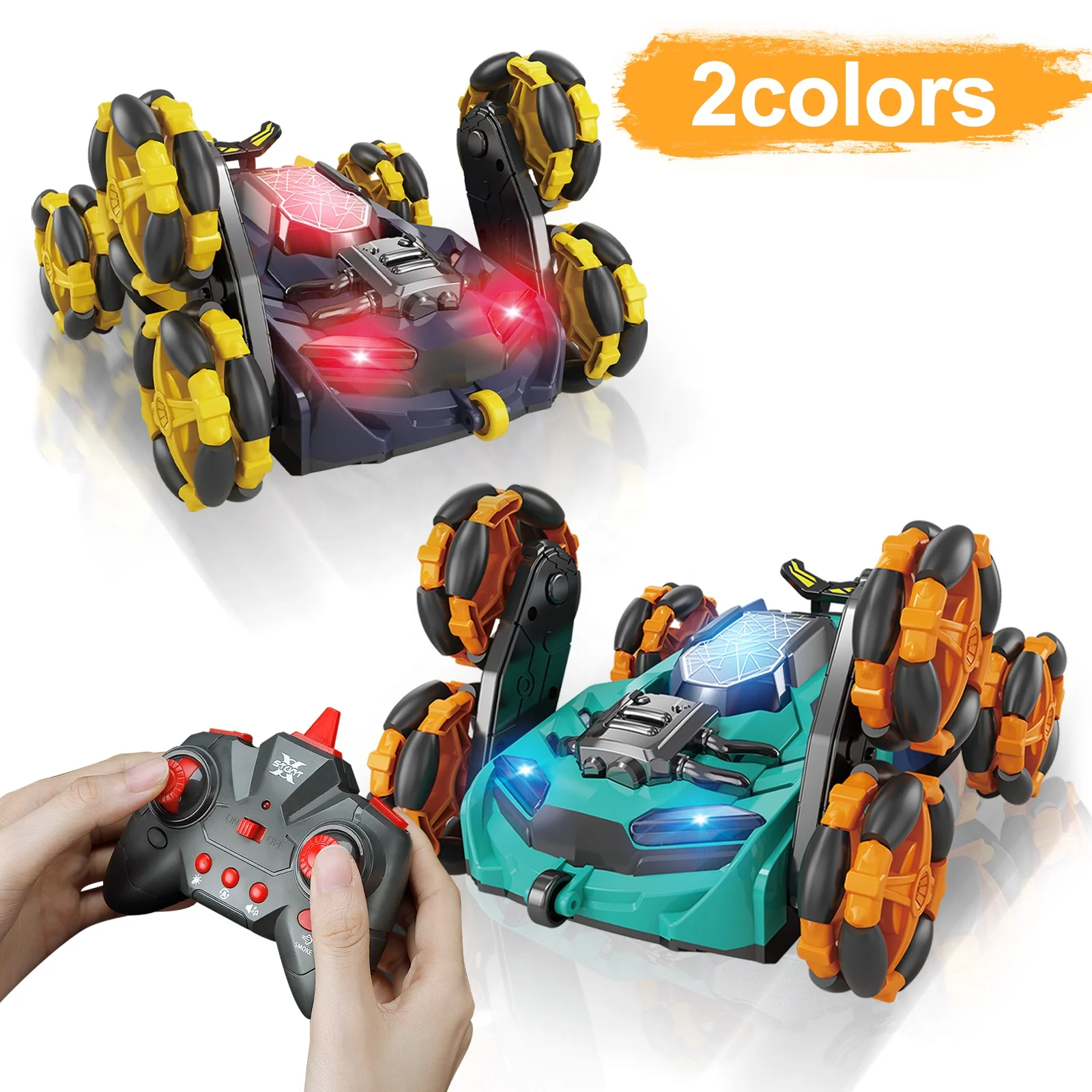 2.4G Six-Wheel rc drift cars 1 Deformation Water Spray 360 degree remote control rolling car outdoor stunt toys car
