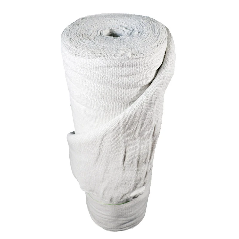Flame retardant ceramic fiber cloth for high temperature seal of flue