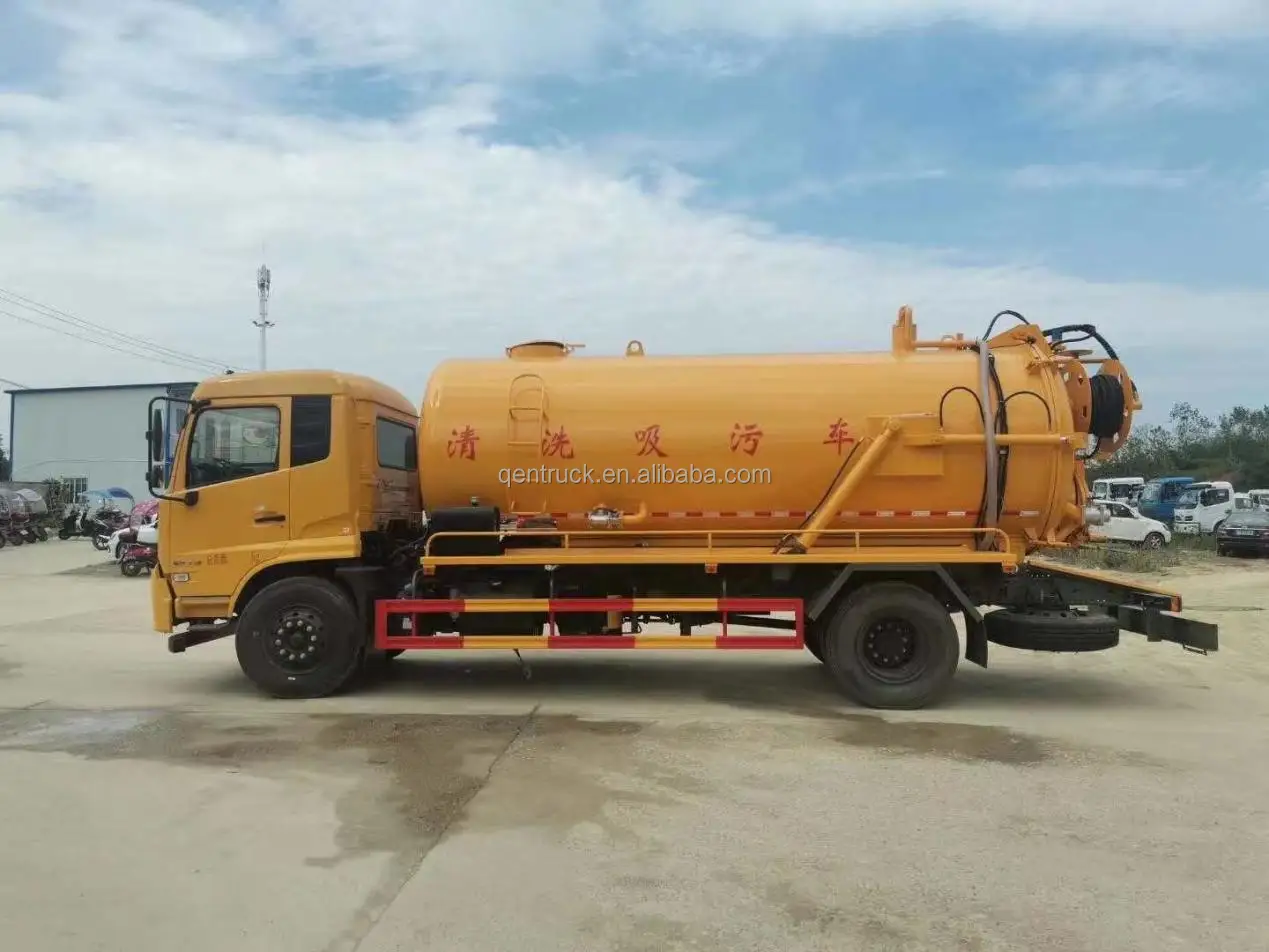 ISUZU GIGA vacuum suction(10cbm)&pressure washing(5cbm) truck 4X2 made in China for exported