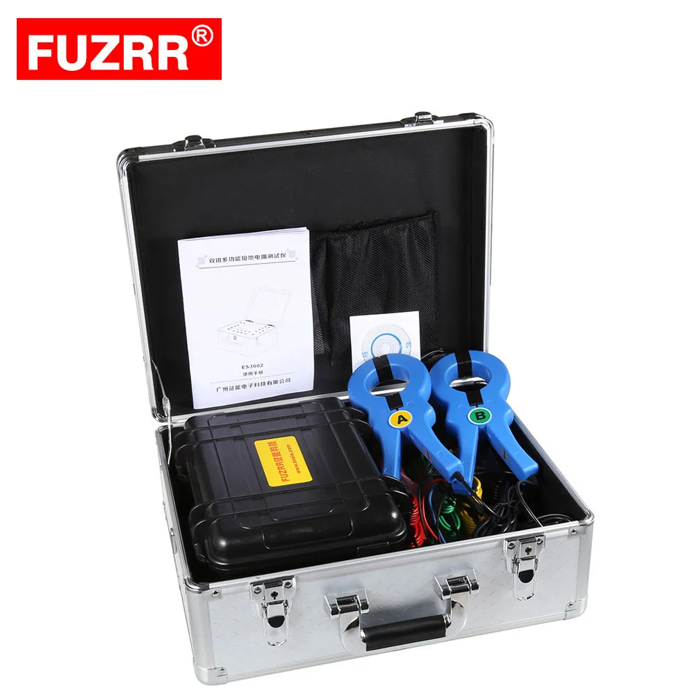 FUZRR Dual-clamp Grounding multifunctional resistance tester double clamp ground soil resistivity resistance test instruments