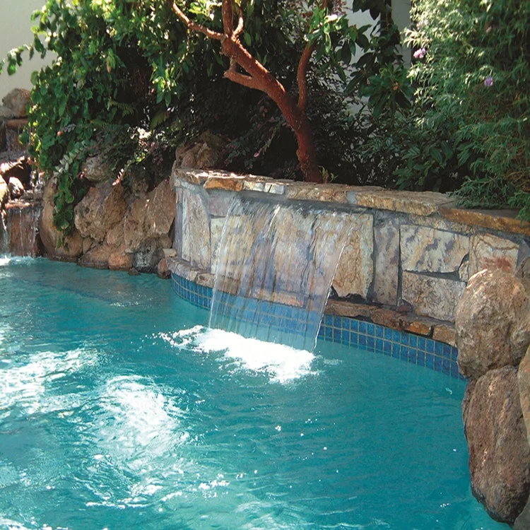 Acrylic Home Swimming Pool Stainless Steel Garden Fountain Pond Waterfall