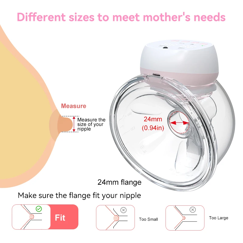 Factory Customized BAP Free portable Electric breast pump hands free wearable Breast pump with Remote function for pumping Milk