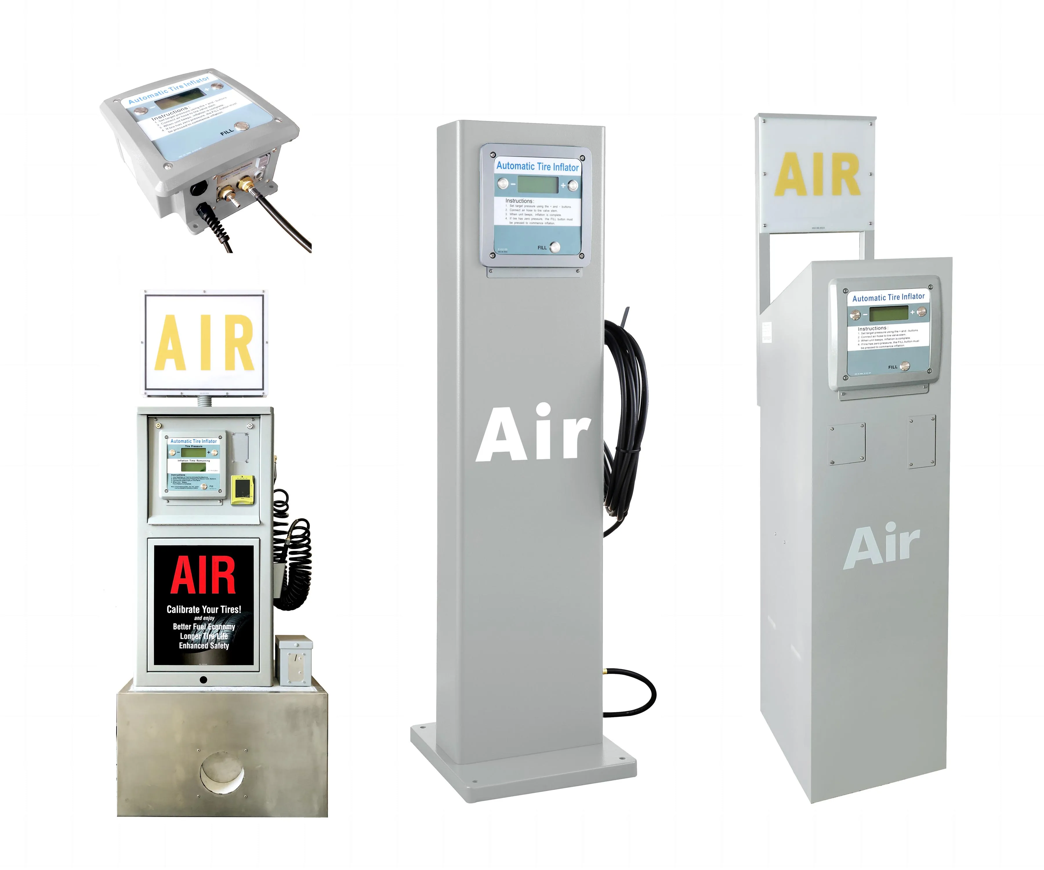 G5 standing waterproof Digital Tire Inflators Cars Tires Air vending Machine air Pumps Gauges tyre inflator