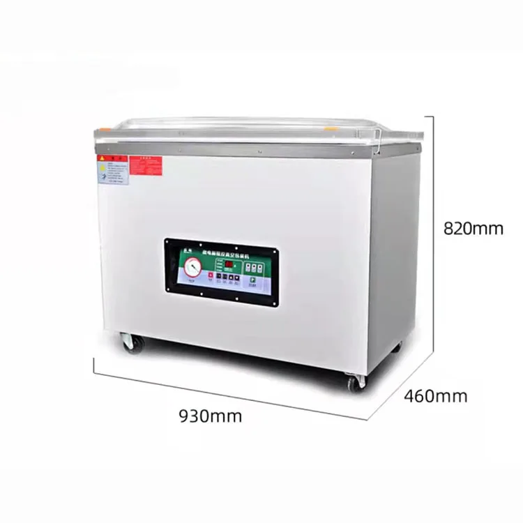 Automatic Food Vacuum Sealer Plastic Bag Rice Beans Brick Shape Vacuum Packing Machine With Gas Flushing System