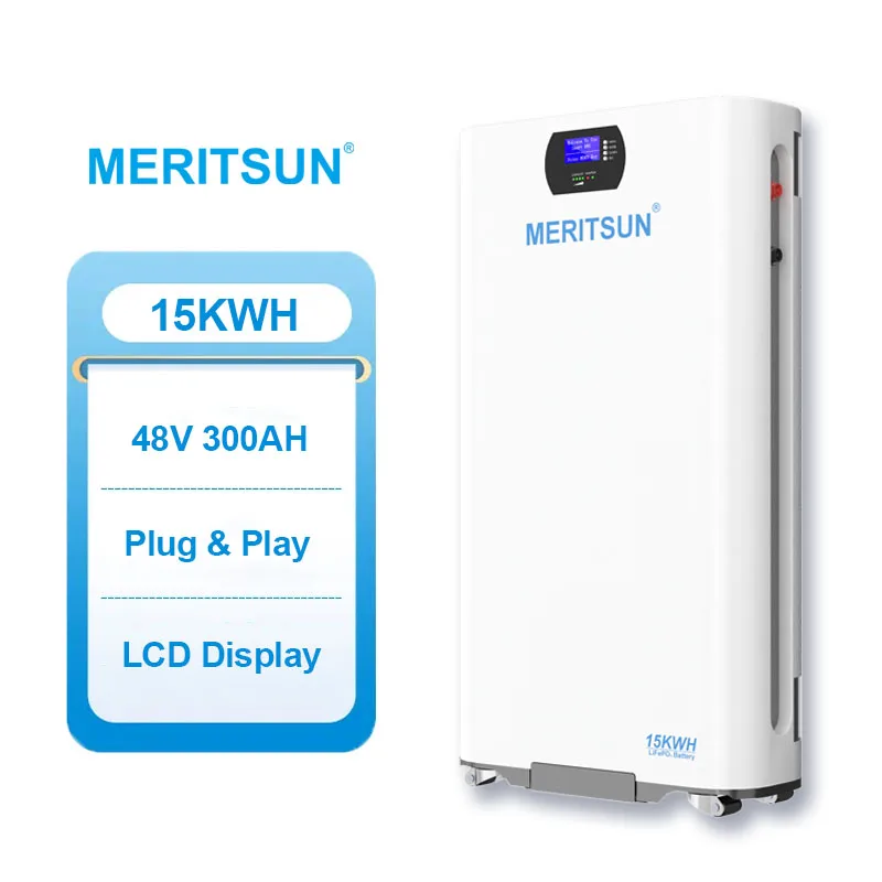Meritsun Hot Sale MeritSun 15kwh Solar Energy 48V 300ah  Lithium Battery Pack Lifepo4 Battery