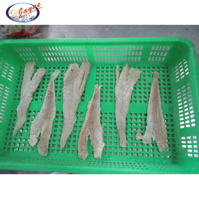 China Manufacture high quality good class dry salted pollock fish fillet