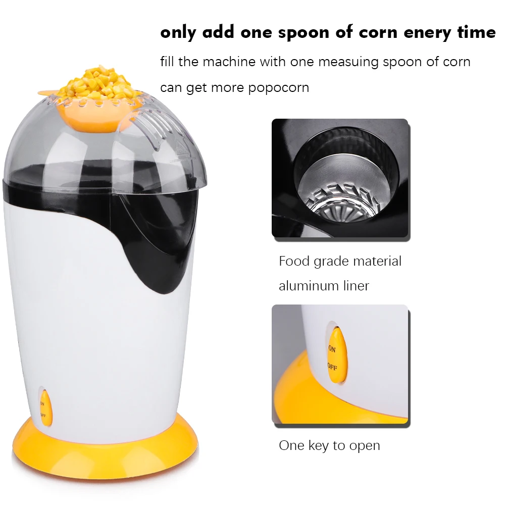 High Quality Automatic Portable Mini Stir Popcorn Ball Corn Popping Maker Popcorn Maker Machine Cinema DIY