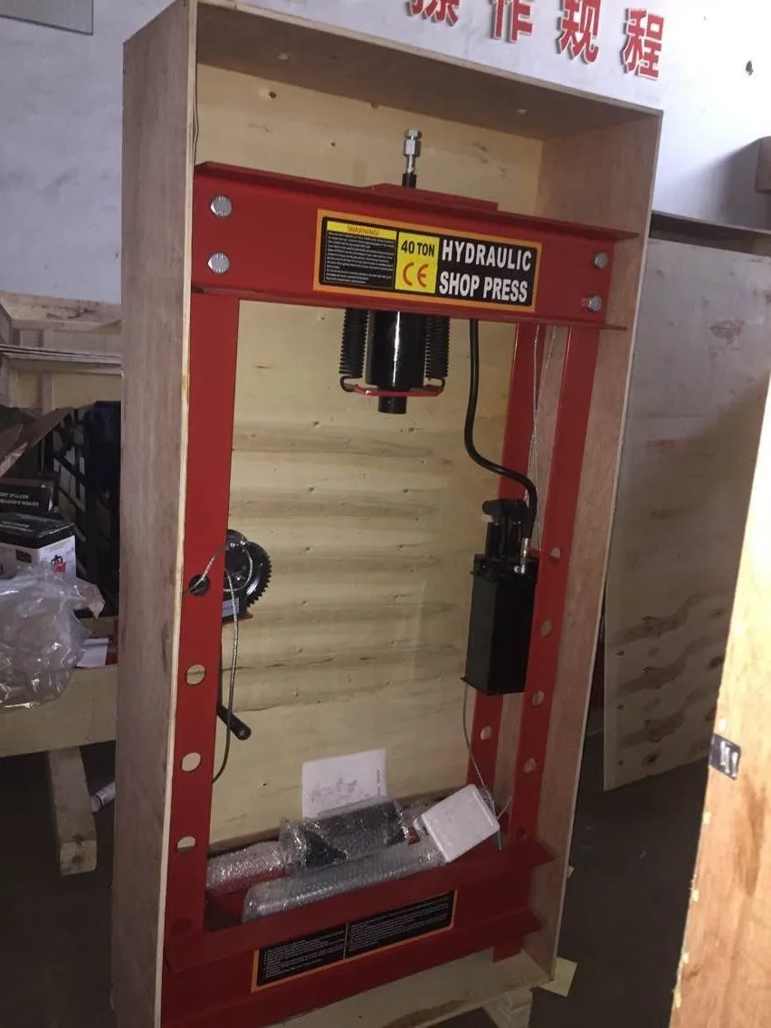 Double Pump 50 Ton Hydraulic Shop Press  Machine With Gauge