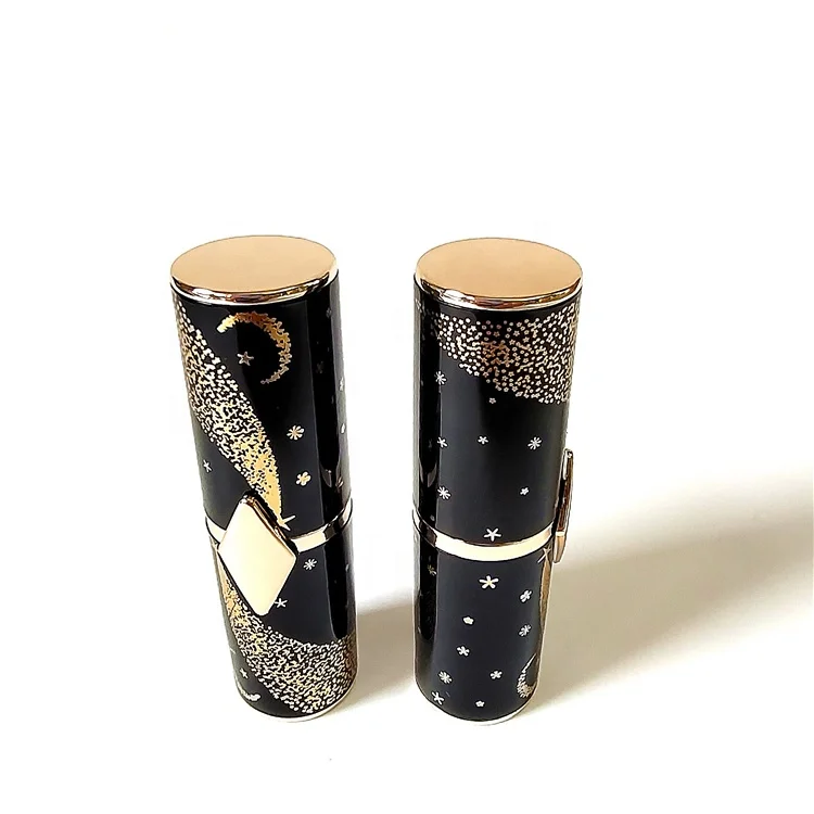 Черная Красивая эксклюзивная пустая упаковка для губной помады