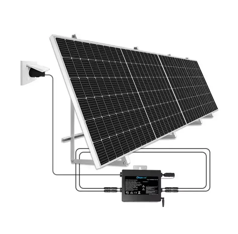 EU Warehouse Plug And Play Balcony Solar System 600W 800W On Grid Solar Panel Balcony Power Plants Germany Balkonkraftwerk Kit