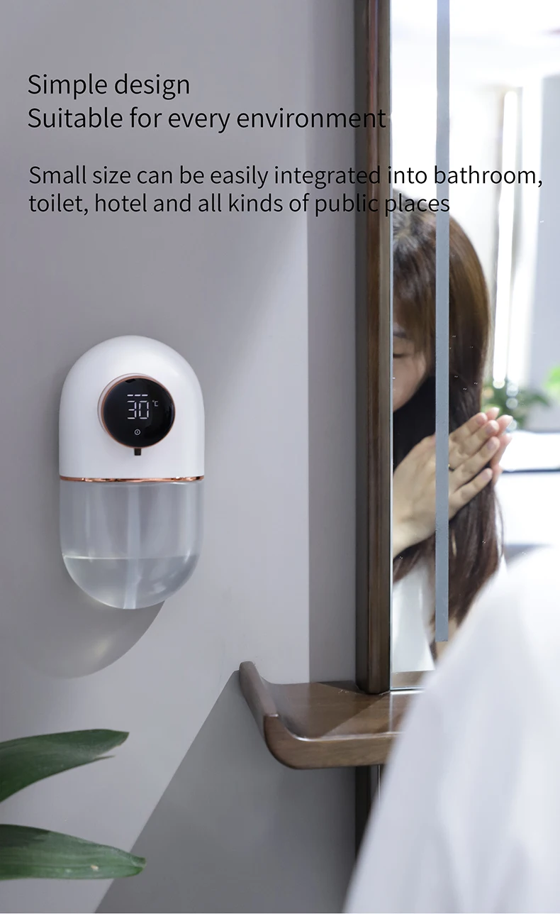 Automatic Hand Sanitizer Infrared Sensor Adjustable Volume Bathroom Restroom Washroom Wall Mount Touchless Soap Dispenser