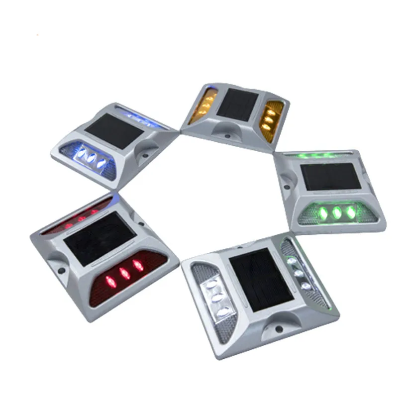 NI-MH battery outdoor ip68 aluminum led solar cat eyes one side road pavement stud light