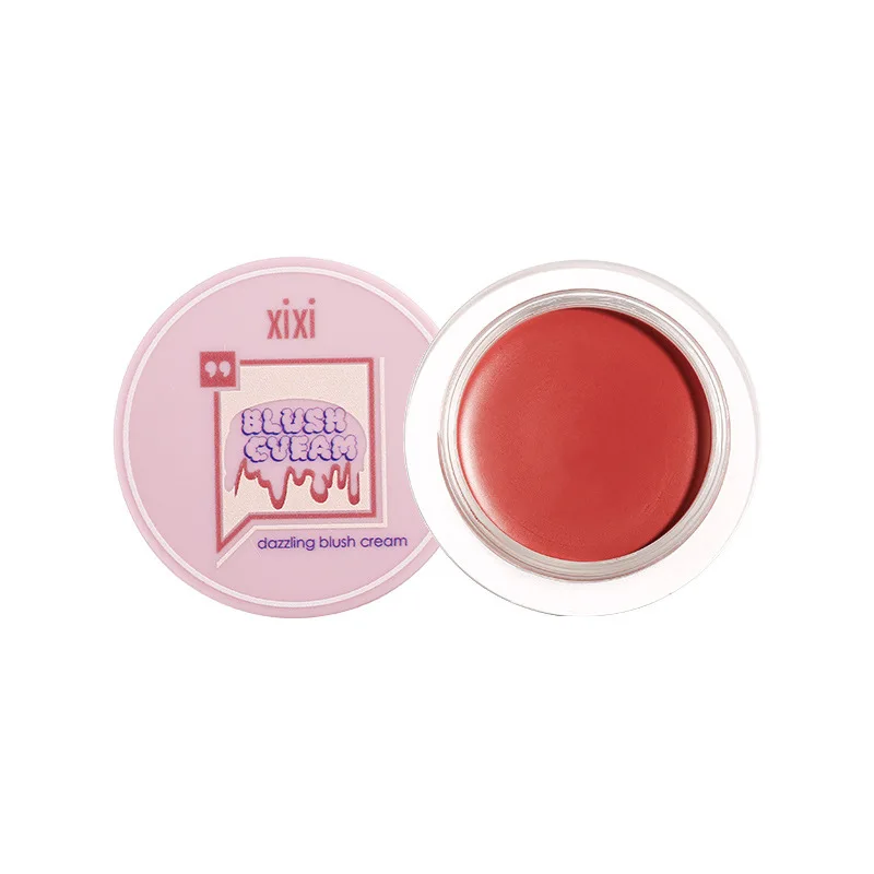 XIXI 2 in 1 Velvet Matte Lip Mud With Blush Cream Double Use Waterproof Non-stick Long Lasting Pigment Face Lip Make up