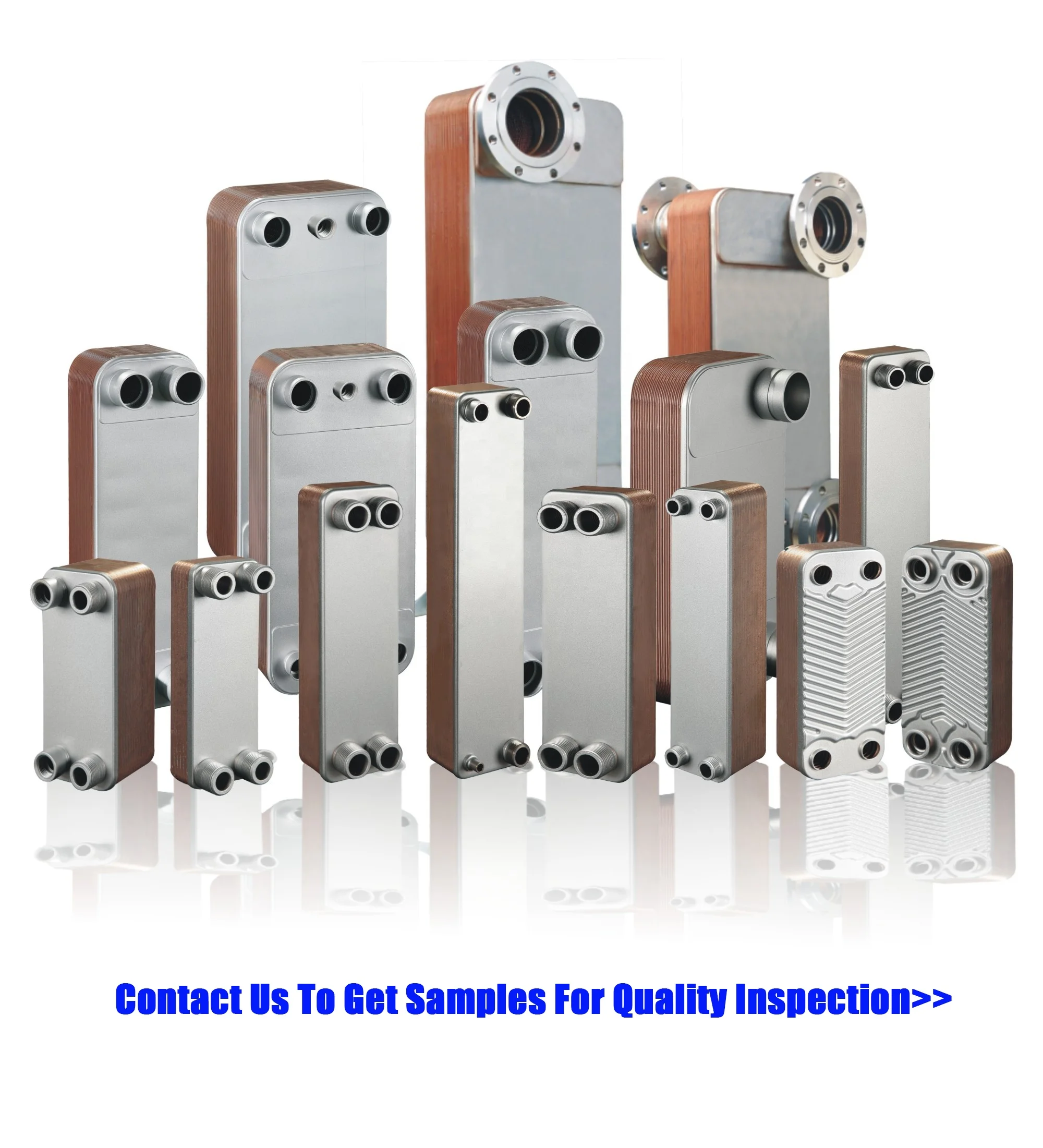 Brazed Heat Exchanger For Domestic Boilers /water chiller Manufactured In China