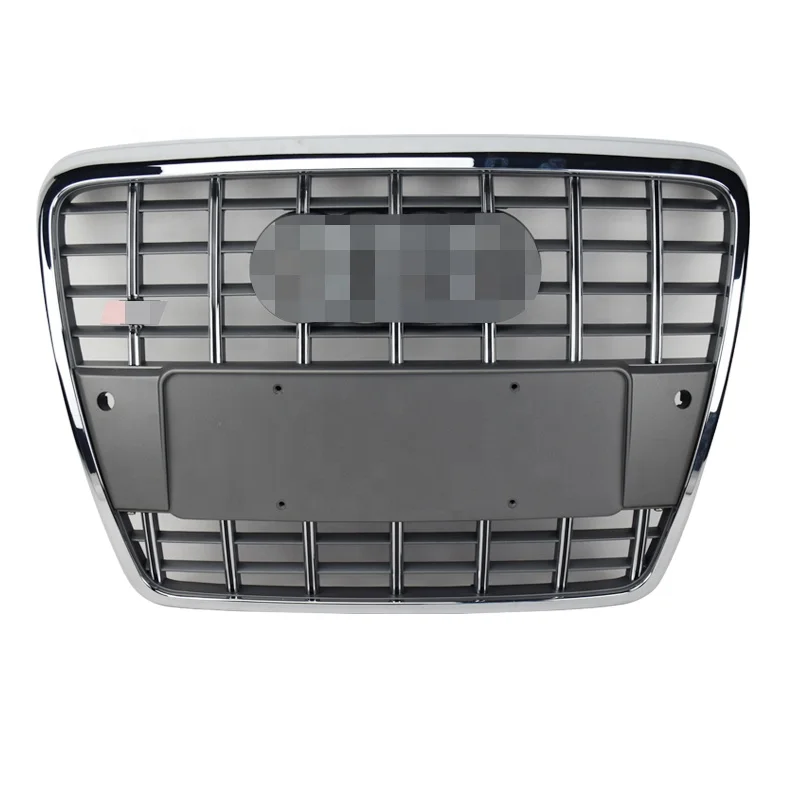 ABS grey  frame radiator mesh grille S6 facelift grills car front bumper grill for audi A6 S6 C6