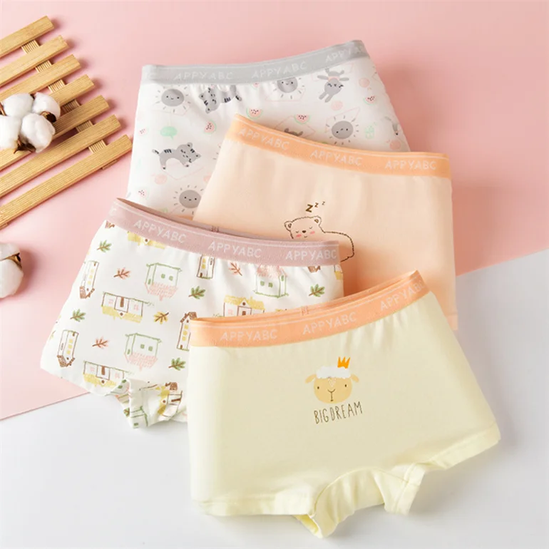 Multi-style comfortable high quality cotton girls briefs pretty teens girls fashion underwear