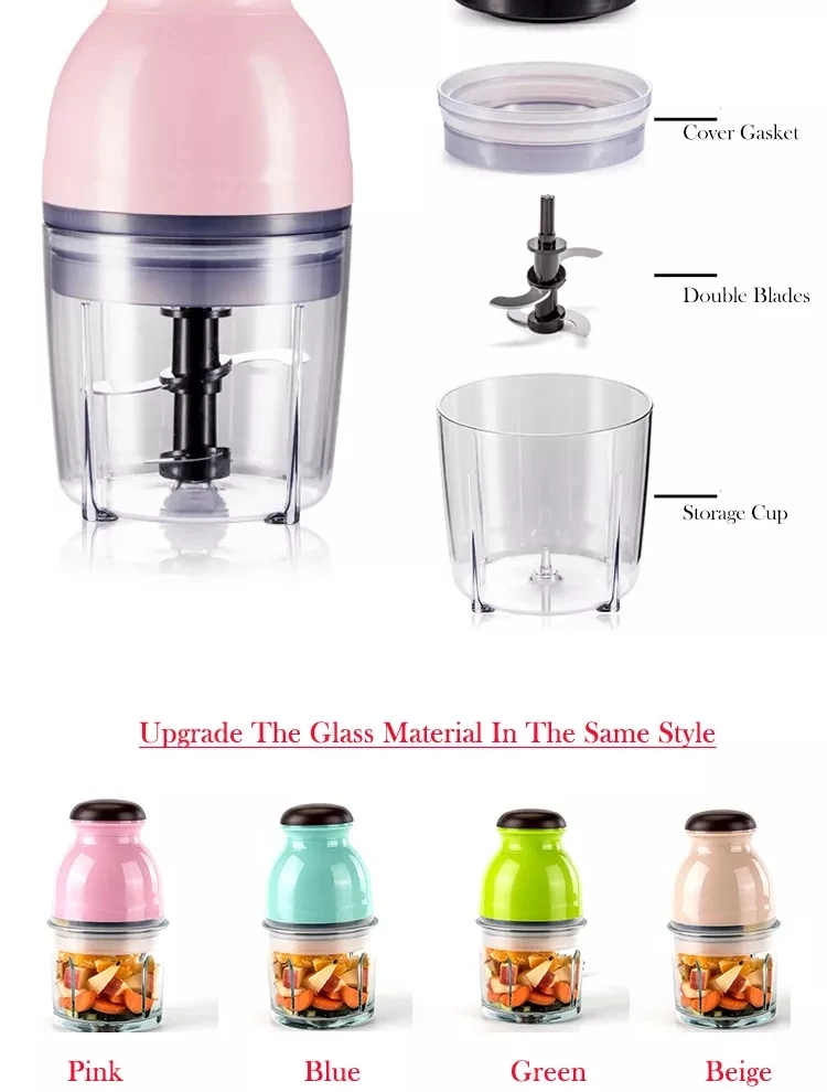 Household Mini Baby Food Processor Electric Multi-function Meat Grinder Blender Chopper