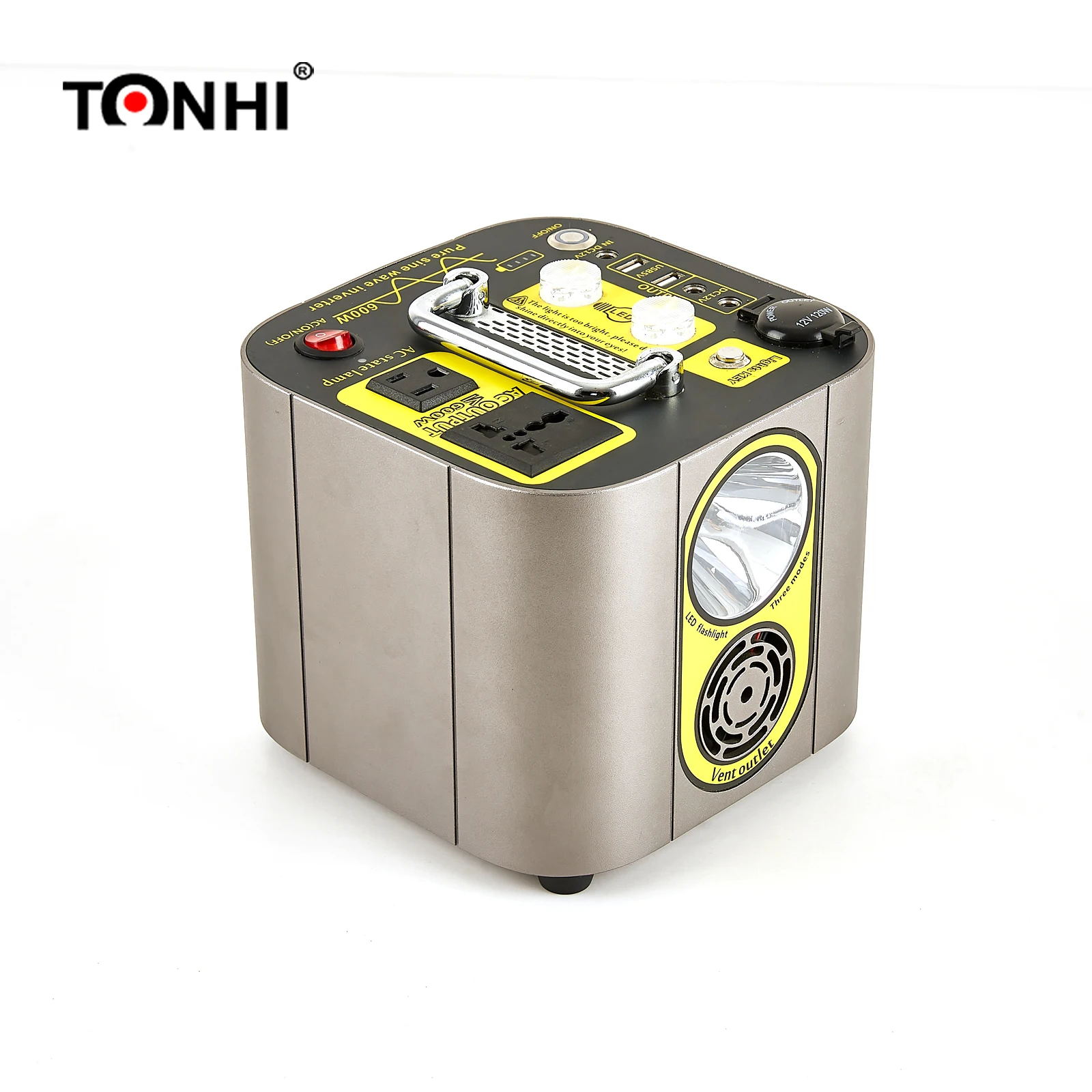 Professional Man Good quality factory directly 600W AC/DC/USB Outlet portable battery power station With Cigarette Lighter