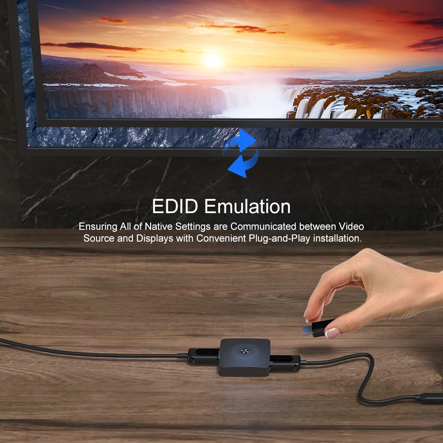 
Best 4K Bi-directional 1x2/2x1 HDMI Extender Switcher Box Video HDMI Splitter 2 in 1 out 