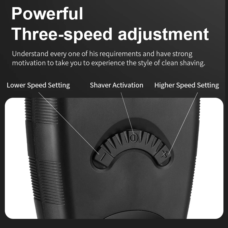 Resuxi 2206 Twin Blade Wireless Rechargeable Electric Portable Waterproof Black Foil Shaver