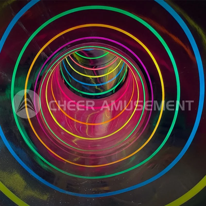 Double Twisted Cyclone Slide Indoor Park Fiberglass Slick Slide City for Children Indoor Playground by Cheer Amusement