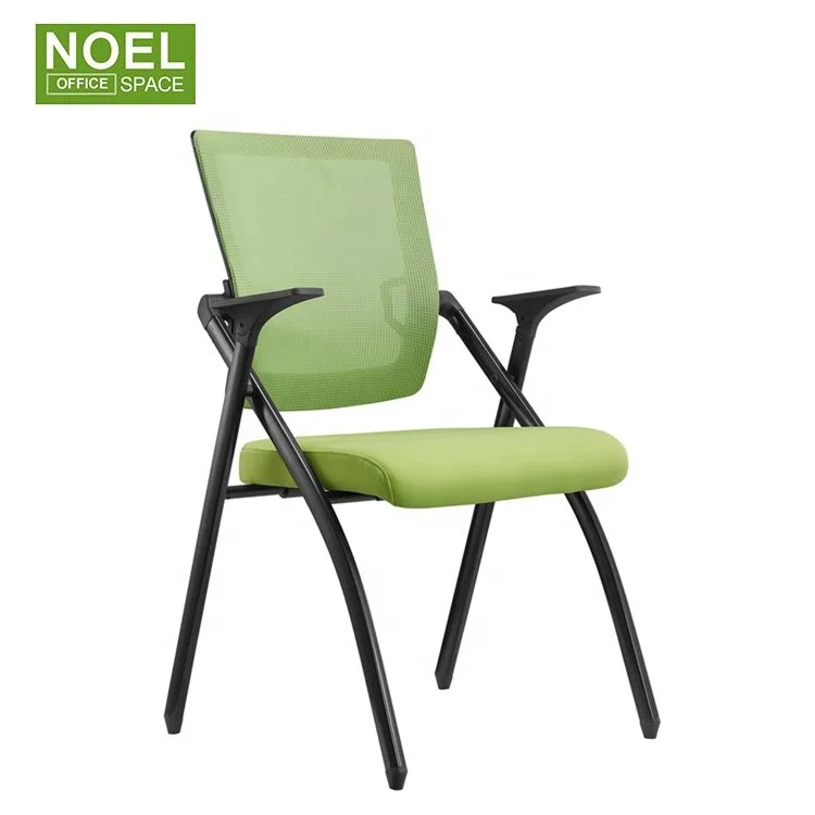 2021 New design colorful training chair with foldable seat office furniture