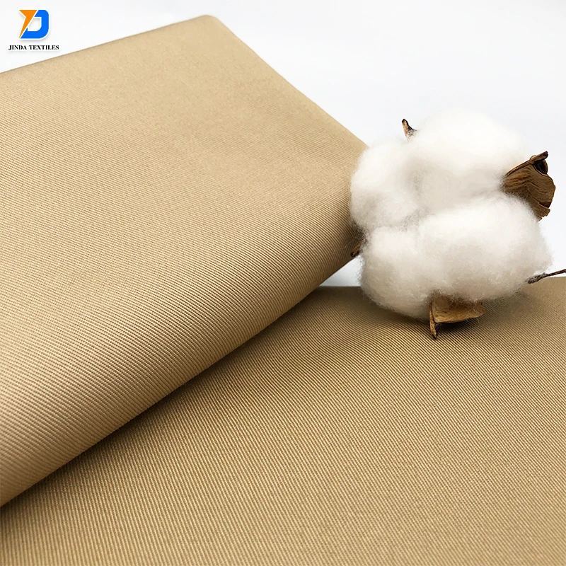 Jinda  Many color 100% Cotton Twill Uniform Fabric with  stock textiles design  100 cotton uniform fabric