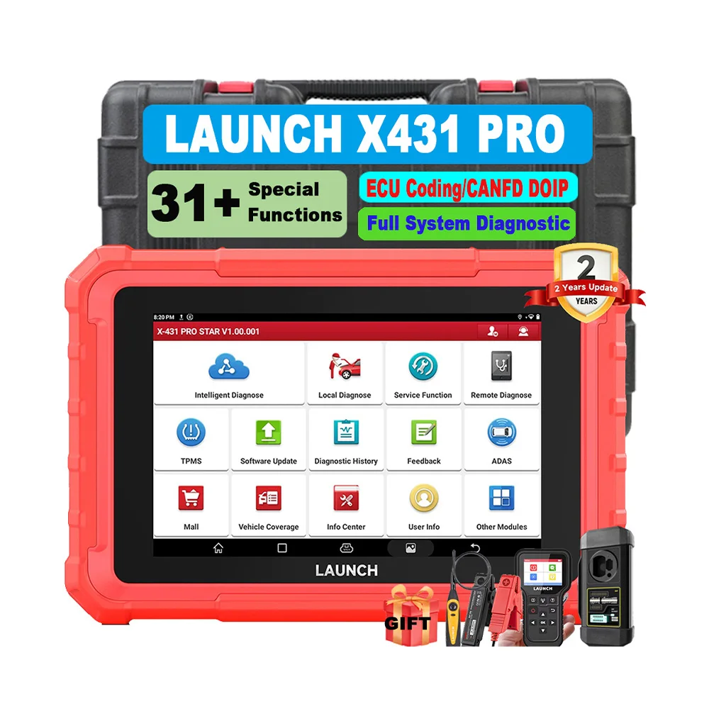 12V Bi-directional Car Diagnostic Tools OBD2 Scan Tool as X431 PRO ELITE PROS ELITE Original Launch X431 PRO STAR SDK 9v 1PCS