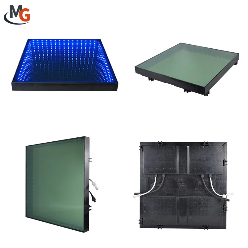 RGB Color Changing Sensitive LED Dance Floor Light Floor Tile Light For Disco Interactive Prop