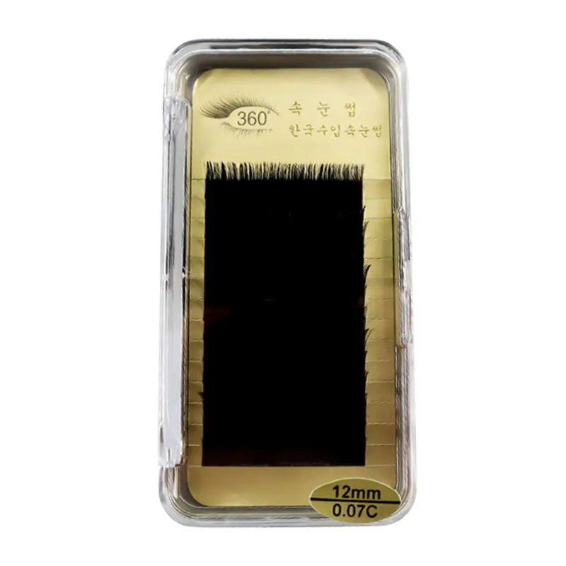 360 Super Soft Natural Korean Mink Eyelash Extensions 8-13mm Individual Lashes Black False Lashes B C D J2 Curl