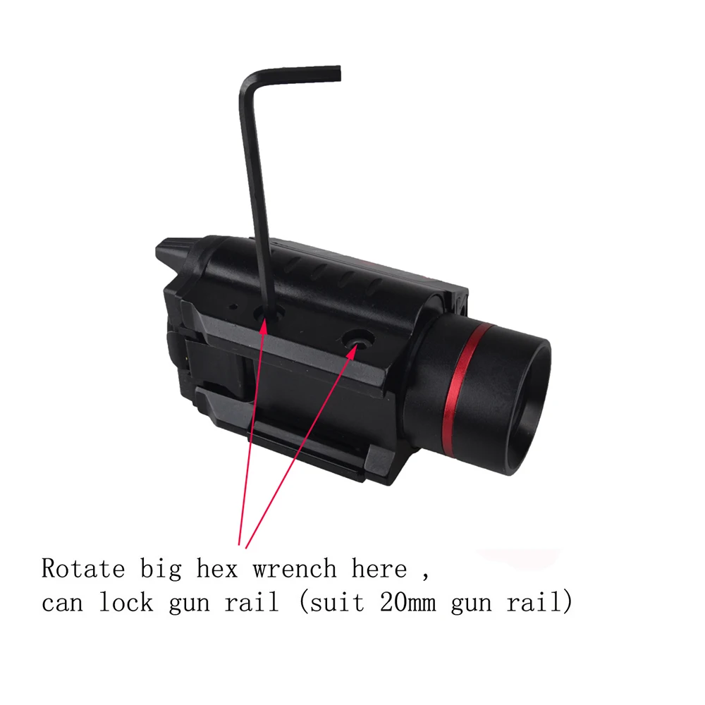 Aluminum alloy laser sight guns rotary switch red laser sight