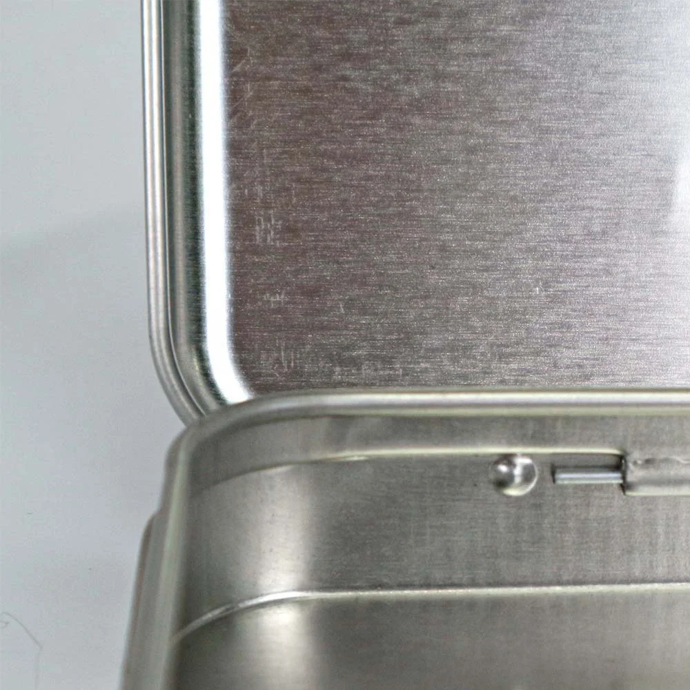Tinspkg Pre Rolls Gift Pen Rectangle Metal Tin Box With Hinge Can