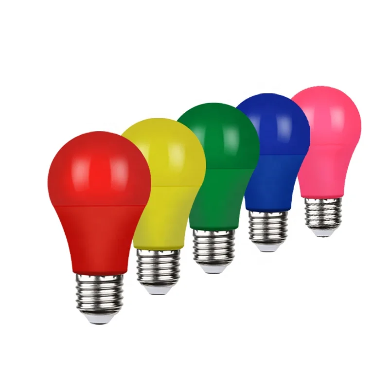 CE SAA C-tick EMC None Flicker led color Light Bulb 5W 7W 9W led e27 e26 b22 light bulbs yellow blue red green led bulb