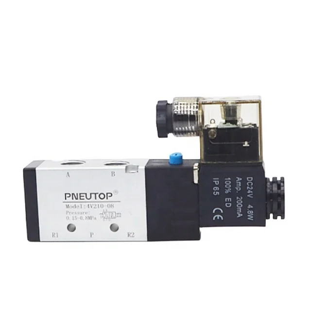 4V210-08 two positions five ways solenoid valve pneumatic reversing valve