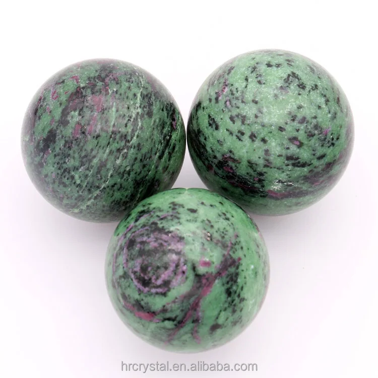 Hot Sale Crystal Sphere Crafts Healing Mixed Stones Ruby in Zoisite Crystal Ball Sphere